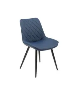 Silvia Dining Chair - Blue PU | Murphy Furniture