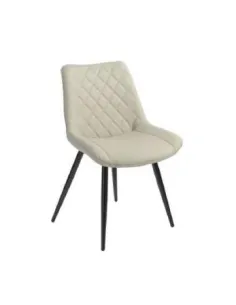 Silvia Dining Chair - Taupe PU | Murphy Furniture