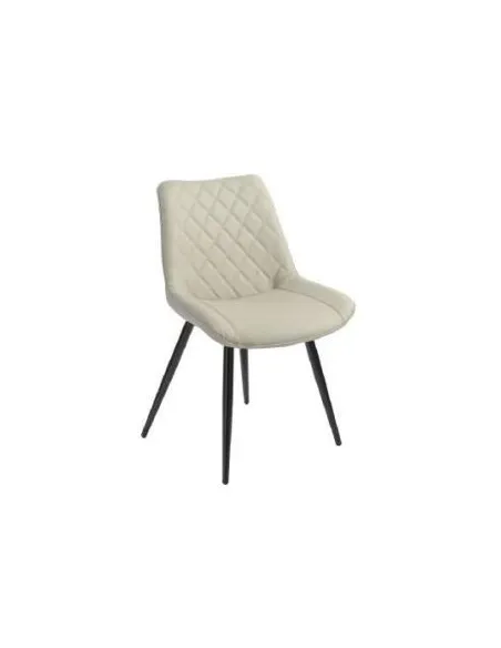 Silvia Dining Chair - Taupe PU | Murphy Furniture