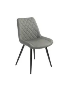 Silvia Dining Chair - Grey PU | Murphy Furniture