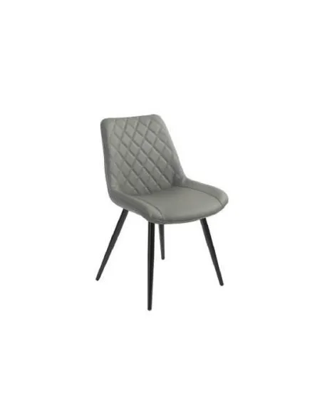 Silvia Dining Chair - Grey PU | Murphy Furniture