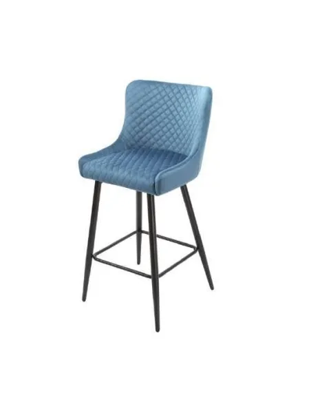 Talia Bar Stool - Blue Velvet | Murphy Furniture