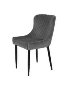 Talia Dining Chair - Grey Velvet | Murphy Furniture