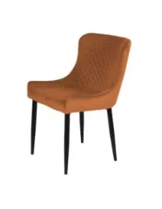 Talia Dining Chair - Orange Velvet | Murphy Furniture