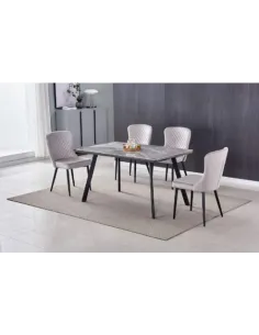 Dario 1.4m Dining Table with Black Legs | Murphy Furniture