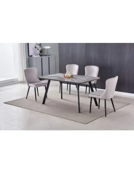 Dario 1.4m Dining Table with Black Legs | Murphy Furniture