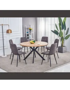 Isla Round Dining Table - Oak | Murphy Furniture