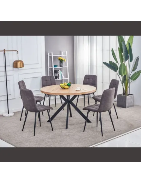 Isla Round Dining Table - Oak | Murphy Furniture