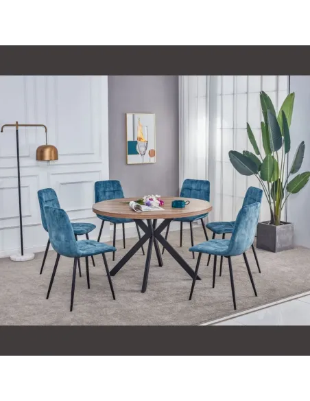 Isla Round Dining Table - Walnut | Murphy Furniture
