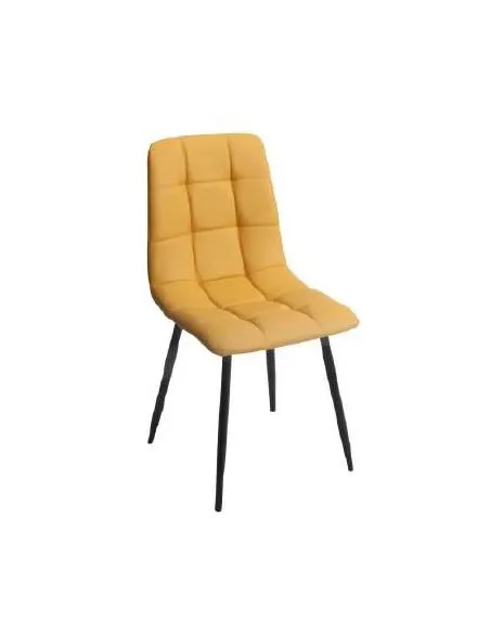 Isla Dining Chair - Yellow PU | Murphy Furniture