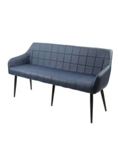 Branca Dining Bench - Blue PU | Murphy Furniture