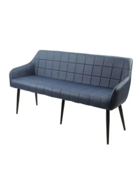 Branca Dining Bench - Blue PU | Murphy Furniture