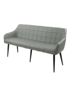 Branca Dining Bench - Grey PU | Murphy Furniture