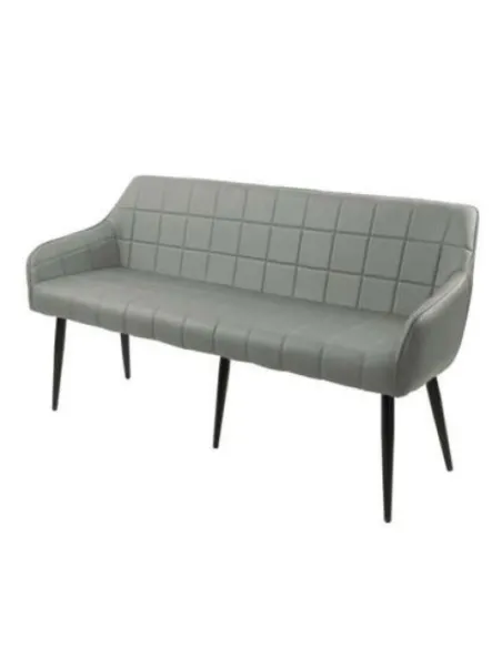 Branca Dining Bench - Grey PU | Murphy Furniture