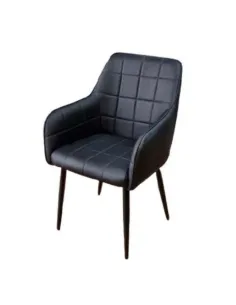 Branca Dining Chair - Black PU | Murphy Furniture