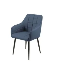 Branca Dining Chair - Blue PU | Murphy Furniture