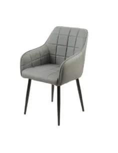 Branca Dining Chair - Grey PU | Murphy Furniture