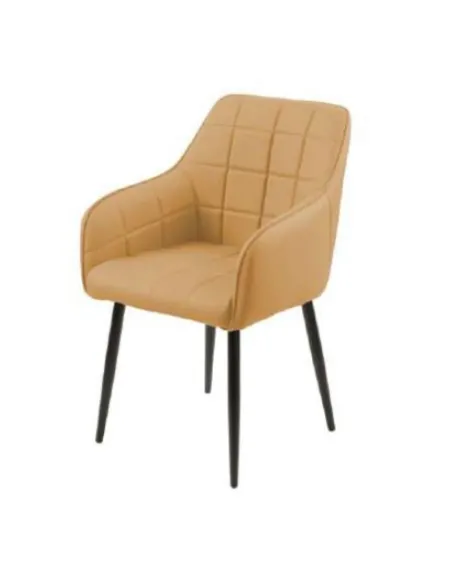 Branca Dining Chair - Yellow PU | Murphy Furniture