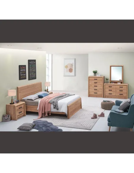 Jack 6 Drawer Chest - Oak | Murphy Furniture
