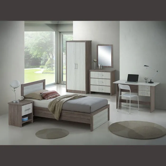 Lucy Computer Desk - Sonoma/Grey Oak | Murphy Furniture