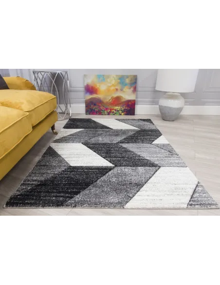 Impulse Chevron Rug - Grey | Murphy Furniture