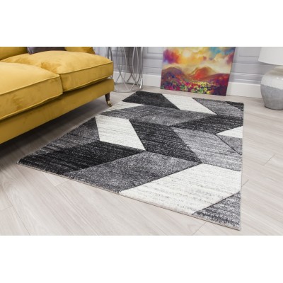 Impulse Chevron Rug - Grey | Murphy Furniture