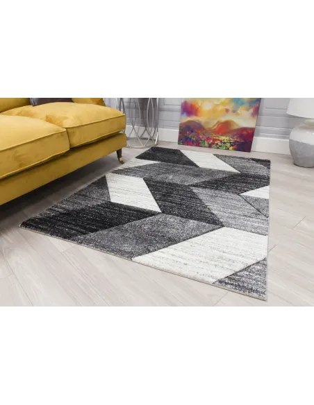 Impulse Chevron Rug - Grey | Murphy Furniture