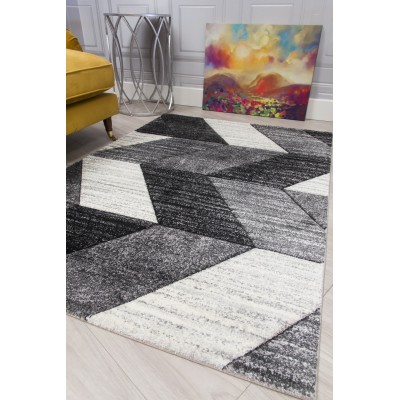 Impulse Chevron Rug - Grey | Murphy Furniture