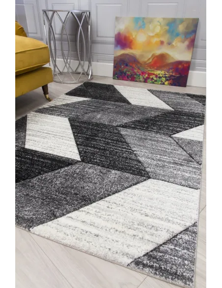 Impulse Chevron Rug - Grey | Murphy Furniture