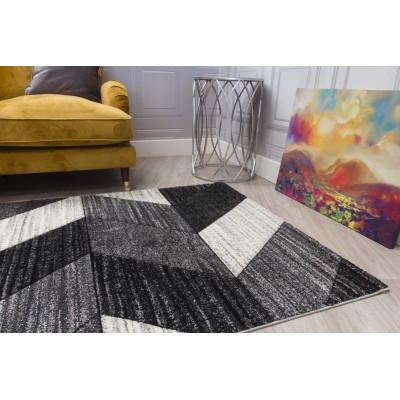 Impulse Chevron Rug - Grey | Murphy Furniture