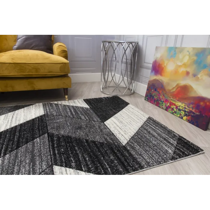 Impulse Chevron Rug - Grey | Murphy Furniture