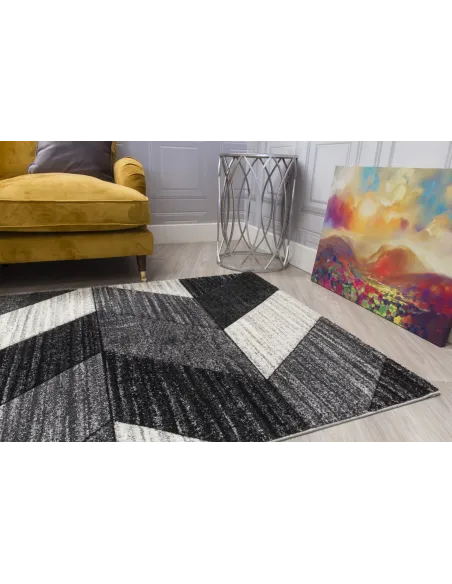 Impulse Chevron Rug - Grey | Murphy Furniture