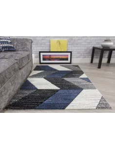 Impulse Chevron Rug - Navy | Murphy Furniture