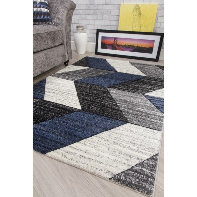 Impulse Chevron Rug - Navy | Murphy Furniture