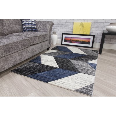 Impulse Chevron Rug - Navy | Murphy Furniture