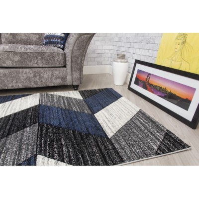 Impulse Chevron Rug - Navy | Murphy Furniture