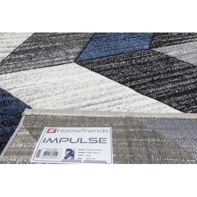 Impulse Chevron Rug - Navy | Murphy Furniture