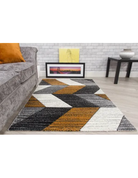 Impulse Chevron Rug - Pumpkin | Murphy Furniture