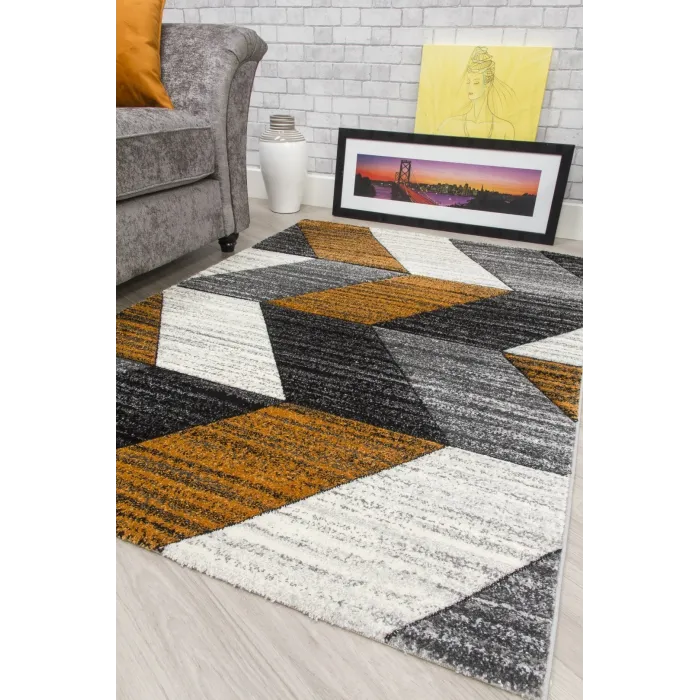 Impulse Chevron Rug - Pumpkin | Murphy Furniture