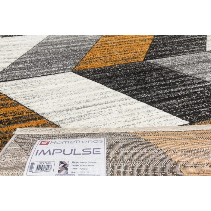 Impulse Chevron Rug - Pumpkin | Murphy Furniture