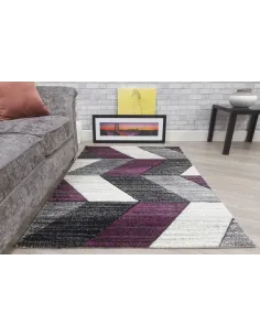Impulse Chevron Rug - Purple | Murphy Furniture