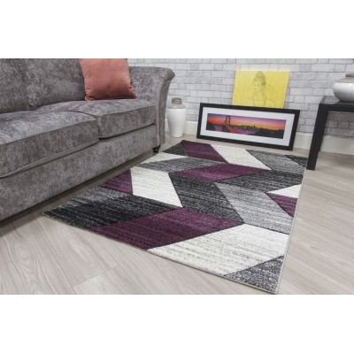 Impulse Chevron Rug - Purple | Murphy Furniture