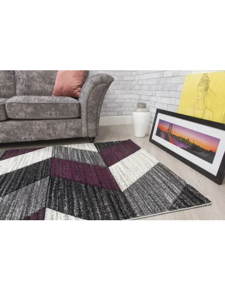 Impulse Chevron Rug - Purple | Murphy Furniture