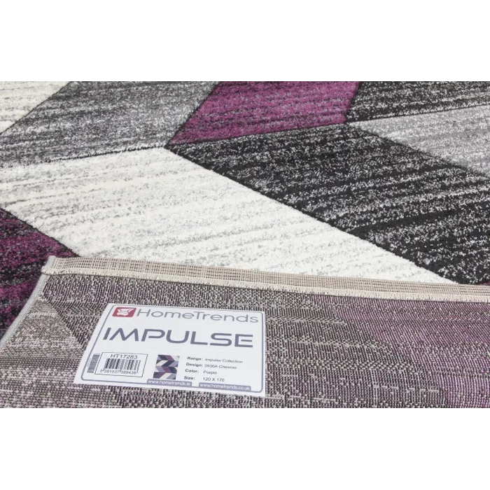 Impulse Chevron Rug - Purple | Murphy Furniture