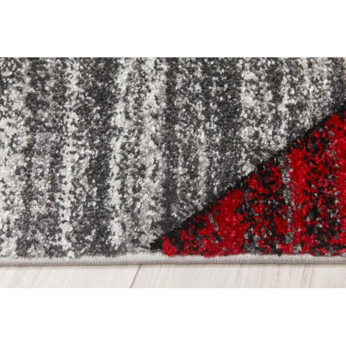 Impulse Chevron Rug - Red | Murphy Furniture