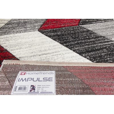 Impulse Chevron Rug - Red | Murphy Furniture