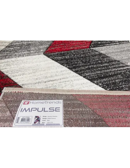 Impulse Chevron Rug - Red | Murphy Furniture