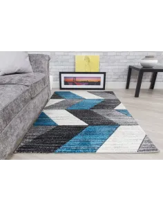 Impulse Chevron Rug - Teal | Murphy Furniture