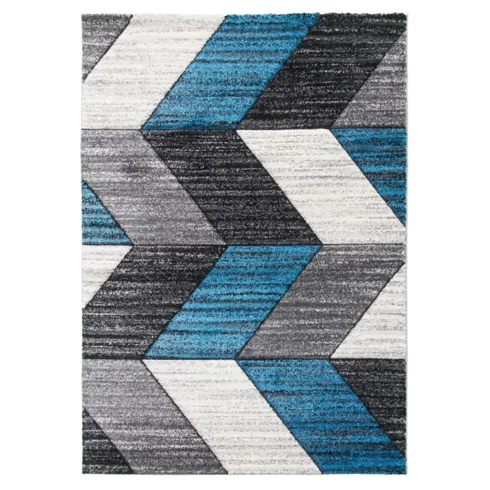Impulse Chevron Rug - Teal | Murphy Furniture
