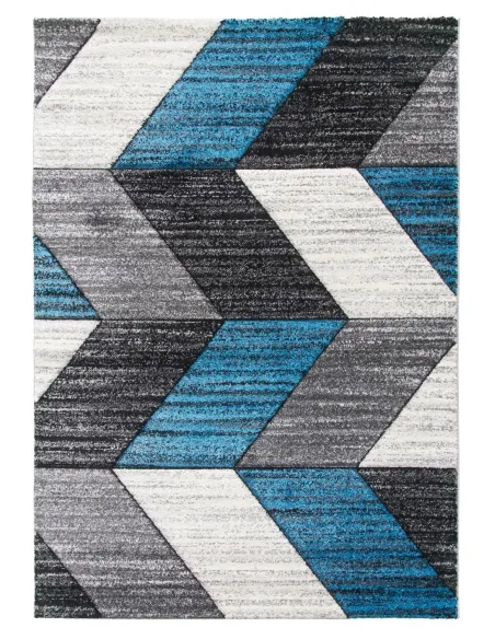Impulse Chevron Rug - Teal | Murphy Furniture